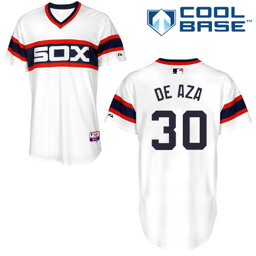Alejandro De Aza #30 MLB Jersey-Chicago White Sox Men's Authentic Alternate Home Baseball Jersey